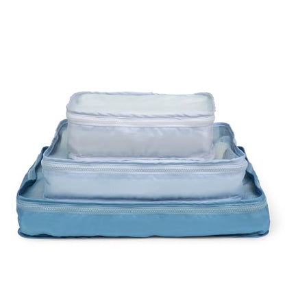 Miamica Packing Cube Set - 3-Piece Set, Slate Blue - color: Slate Blue, size: 3-Piece Set