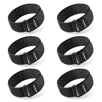 Trilancer Elastic Cinch Straps with Anti-Slip Strips, 14'' x 2'' (6 Pack) - size: 14"(6 pcs)