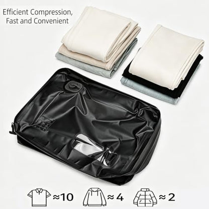 Reusable Space Saver Compression Bags for Suitcase & Backpack (Khaki) - color: Khaki