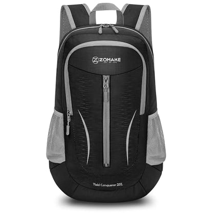 ZOMAKE Lightweight Packable Backpack 25L, Foldable Hiking Daypack - color: Black B, size: 25L