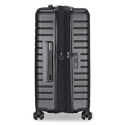 Traveler's Choice Archer Polycarbonate Hardside Spinner Luggage Set, Tie Down Straps, Grey, 3-Piece - color: Grey, size: 3-Piece Set