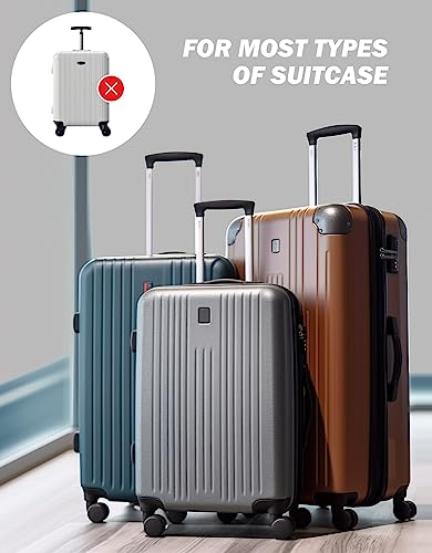 Luggage Travel Cup Holder for Suitcase, Drink Carrier for Coffee Tumblers - color: gray
