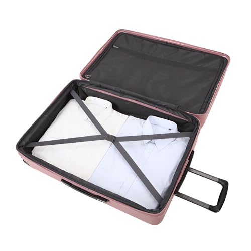 TRIPS EON 2-Piece Hardside 8-Wheel Spinner Luggage Set: 20" Carry-On & 28" Checked Suitcase Size Luggage, Ash Rose - color: Ash Rose, size: 2PC SET(CARRY ON+ LG CHECK)