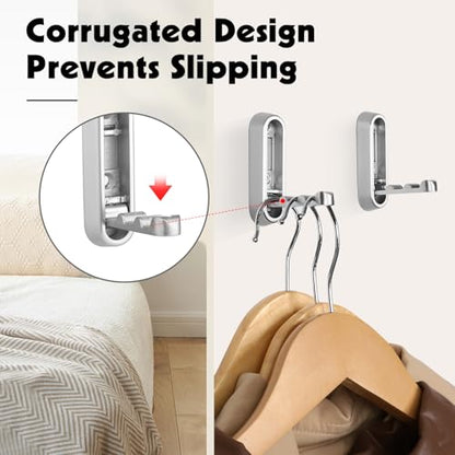 Foldable Wall Hook, Silver, 4 Pack, Screw Mounted, Heavy Duty Coat Hooks - color: Silver, size: 4 Pcs