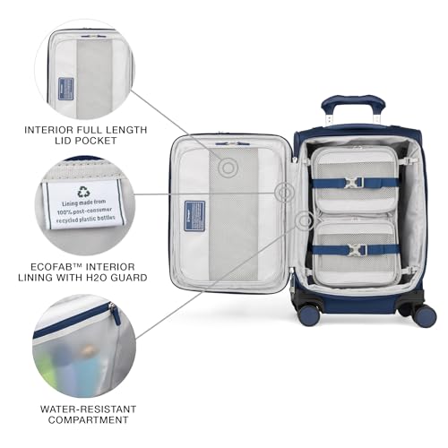 Travelpro VersaPack+ Softside Carry-On Luggage Suitcase, Navy Blue, 20-Inch - color: Estate Blue, size: Compact Carry On