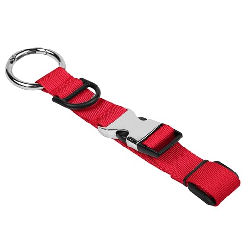Wisdompro Jacket Gripper Strap for Travel, Add a Bag Luggage Straps - Red - color: Red