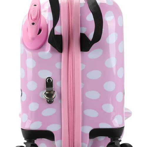 Bioworld Hello Kitty Character Face Pink Ride-On Luggage - color: Hello Kitty Face Pink