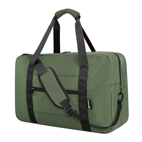 Duffle Bag for Travel Foldable Personal Item Travel Bag, 40L, Army Green - color: Army green, size: 40L