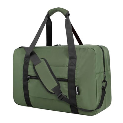 Duffle Bag for Travel Foldable Personal Item Travel Bag, 40L, Army Green - color: Army green, size: 40L