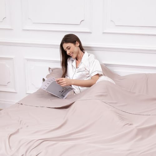Sleeping Bag Liner, Compact Travel Sheets for Hotel Hostel - color: Light Khaki, size: 82.7" X 70.9"