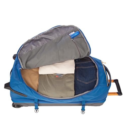 Eddie Bauer Expedition Rolling Duffel Bag with Wheels - True Blue, 30" - color: True Blue, size: 30" (Check-In)