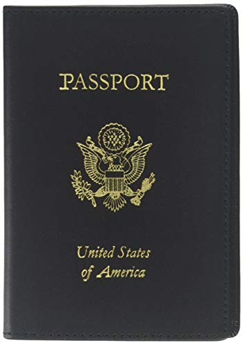 Royce Leather Rfid Blocking Passport Travel Document Organizer In Genuine Leather Packing Organizer, Black 1 - color: Black 1