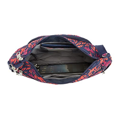 Travelon Anti-theft Classic Crossbody Bucket Bag - color: Painted Floral