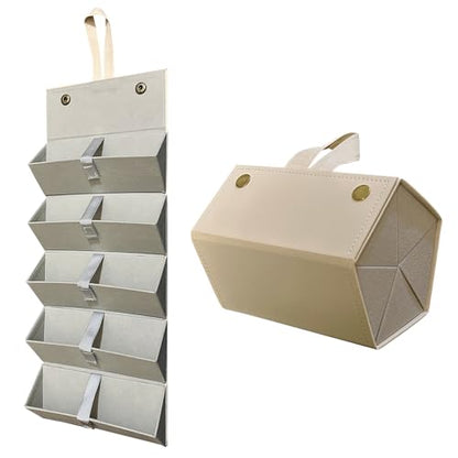 Longjet Sunglasses Organizer Travel Glasses Case Eyeglasses Storage Box - color: Beige
