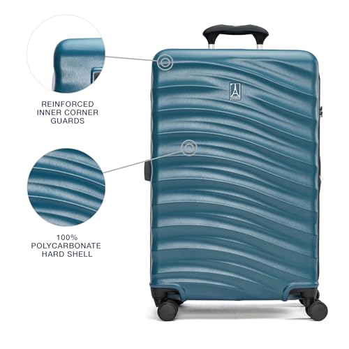 Travelpro Maxlite Air V2 Hardside Expandable Checked, Teal, 25-Inch - color: Teal, size: Checked Medium 25-Inch