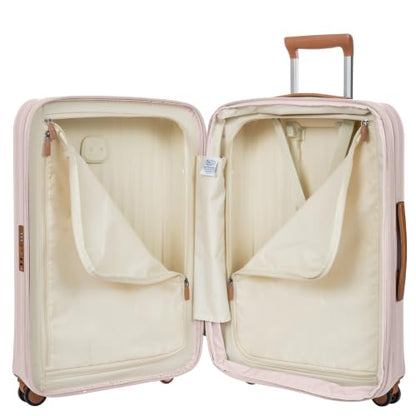 Bric's Taormina ultra-light medium 27" expandable check in trolley spinner - color: Pink, size: Checked-Medium