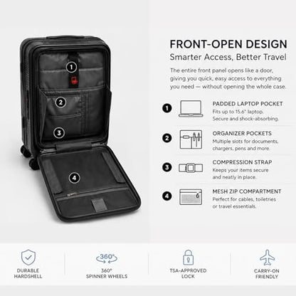 21Inch Carry On Luggage, PP Expandable Luggage Sets with Spinner Wheels - color: LightCoffee