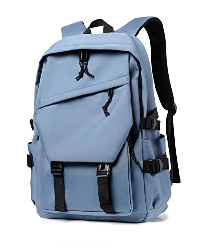 Water Resistant Multi-Pocket Laptop Backpack for Work & Travel, Fits 14" Computer, Lightweight and Durable (Blue) - color: Blue