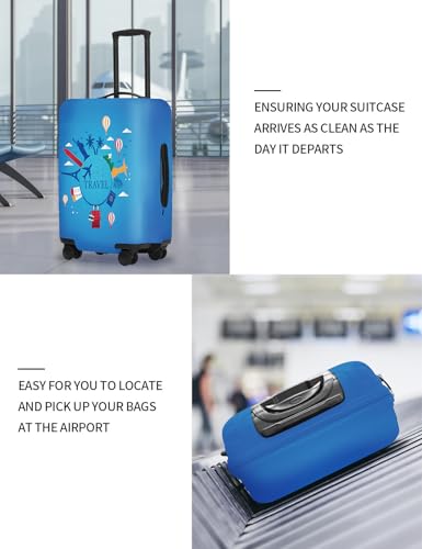 GalGalleryGlide Luggage Covers For Suitcase TSA Approved, Fits 18-32 Inch - color: City Travel, size: XL(31"-32" Suitcase)