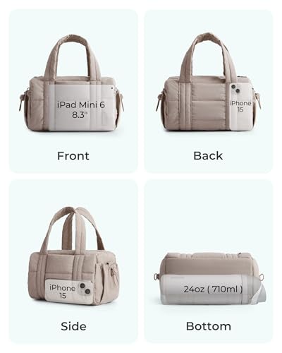 BAGSMART Reiki 여성용 체육관 가방 푹신한 요가 매트 여행 위켄더 더플 백, 베이비 핑크, 요가 체육관 가방 - color: 베이비 핑크, size: Mini