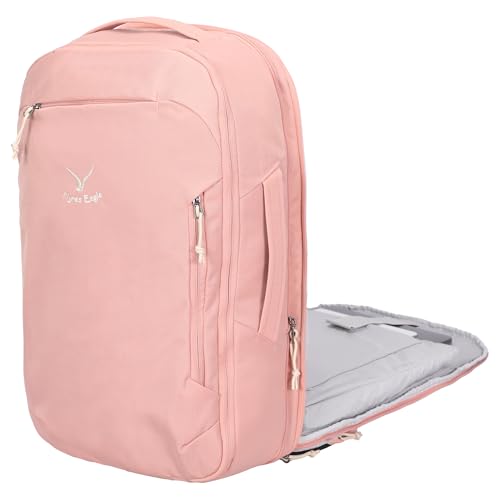 Hynes Eagle Travel Backpack TSA Personal Item Bag Flight Approved Pink - color: Pink