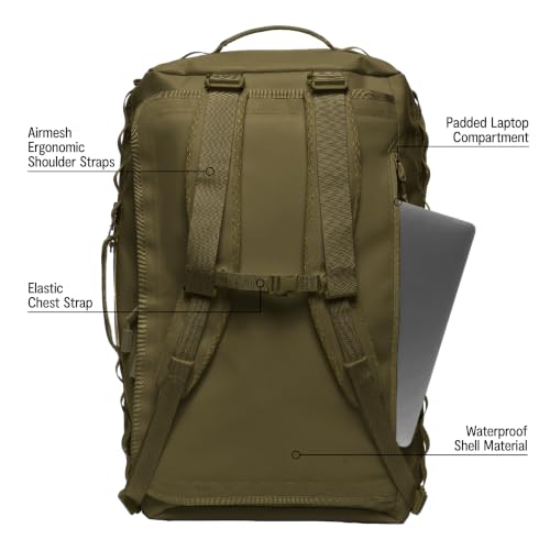 Baboon to the Moon Go-Bag Big Duffle Bag 60L, Stylish Travel Bag, Olive - color: Olive, size: BIG (60L)