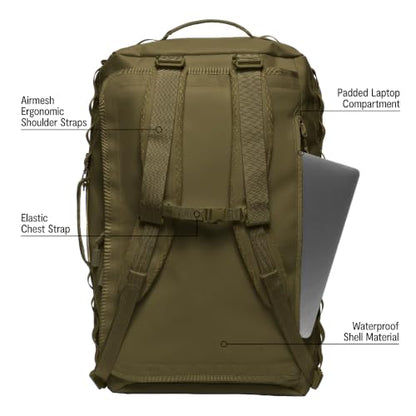 Baboon to the Moon Go-Bag Big Duffle Bag 60L, Stylish Travel Bag, Olive - color: Olive, size: BIG (60L)