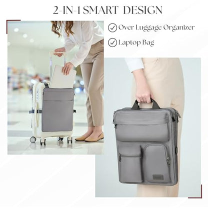 BAREFOOT CARIBOU Over Luggage Organizer for Carry On Bag Harness Dark Grey - color: Grey