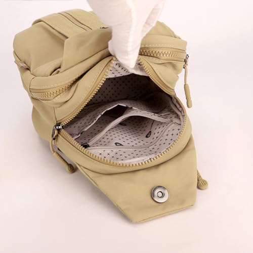 3-in-1 Convertible Backpack Chest Sling Crossbody Women Travel Lightweight - color: Brick Red