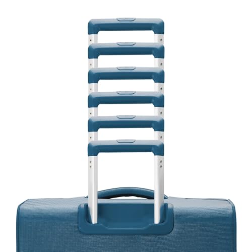 Samsonite UpLIFT Lightweight Medium Checked Softside Luggage with Spinner Wheels - Expandable - Airline-Approved, Polyester Soft Suitcase for Ultra Light Travel - Cerulean Blue - color: Cerulean Blue, size: Medium Checked