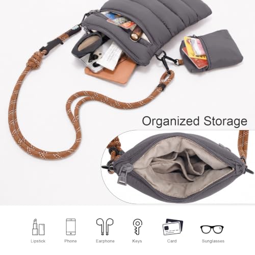 ACUARIO Crossbody Bags for Women - color: Dark Grey