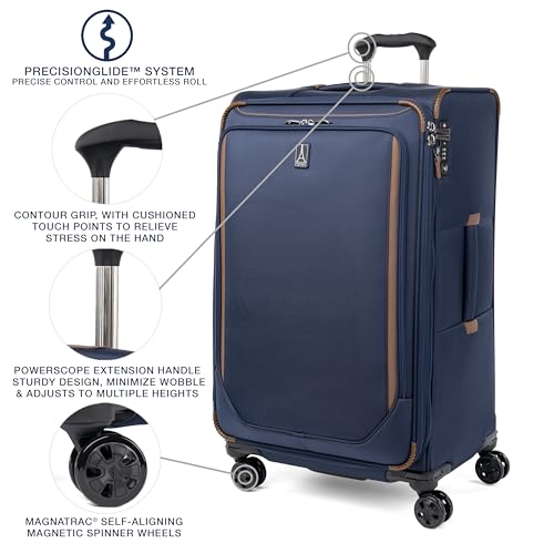 Travelpro Crew Classic Softside Checked Luggage, Blue, 29-Inch - color: Patriot Blue, size: Checked Large