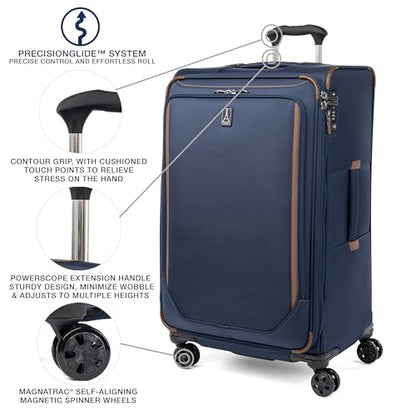 Travelpro Crew Classic Softside Checked Luggage, Blue, 29-Inch - color: Patriot Blue, size: Checked Large