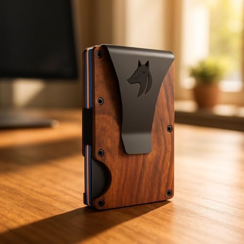 TRAVELINGO Slim RFID Blocking Wallet For Men - Light Weight, Durable & Compact- Minimalist Wallet With Money Clip (Walnut) - color: Walnut