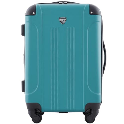 Travelers Club Chicago Hardside Expandable Spinner Luggage, Teal, 22" Carry-On - color: Teal, size: 1-Piece (22" Carry-On)
