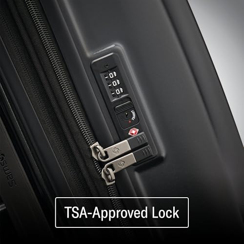 Samsonite Octiv Lightweight Hardshell 28-Inch Large Checked Luggage - Durable & Impact Resistant, 360° Aero Trac Spinner Wheels, Adjustable Telescopic Handle, Expandable, TSA Approved Lock - Black - color: Stealth Black, size: Check-Large 28