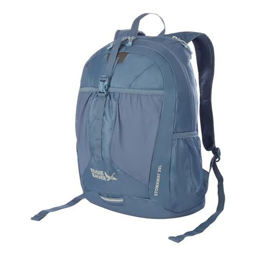 Eddie Bauer Stowaway Packable Backpack | Travel | Outdoor | Lightweight | Foldable | Durable | Ripstop Polyester | 30L - Blue Tile - color: Tile Blue, size: 30L