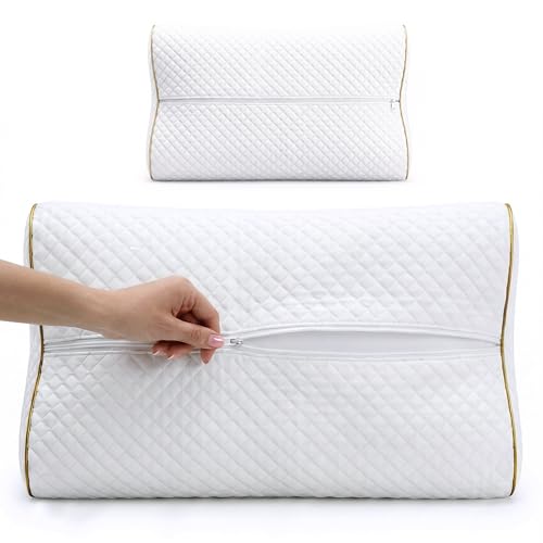 Memory Foam Pillow (2-Pack Extra King - 31 x 14 x 6.5) 4-Layer King, Contour, Side Sleeper Orthopedic, Neck Support Pillow, Neck Pain, Side Sleepers - size: Extra King - 31 x 14 x 6.5" (2-Pack)