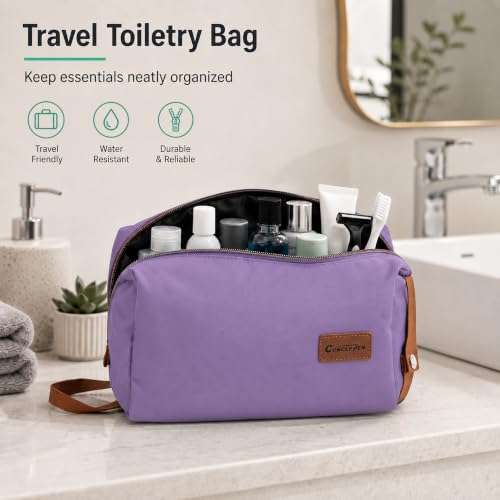 CONCEPTEN Expandable Luggage Sets 5 Piece Suitcases with Spinner Wheels - color: Purple, size: 3 Piece