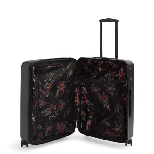 Vera Bradley Women's Hardside Rolling Suitcase Luggage, Black, 22" Carry On, 26" Check In, & 29" Check In - color: Black