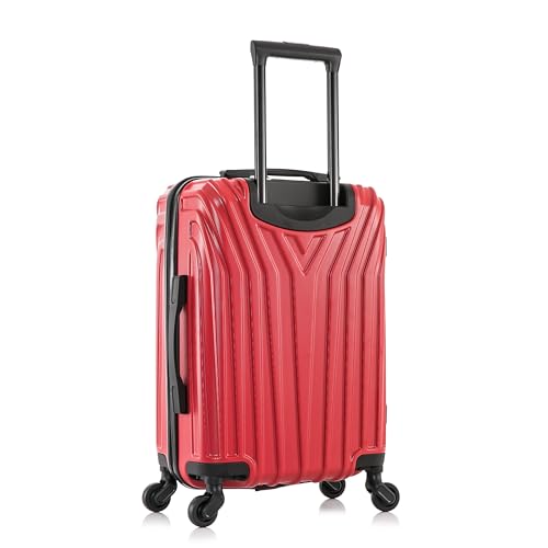 InUSA VASTY 20-Inch Carry-On Hardside Spinner Luggage Lightweight Red - color: Red, size: 20 Inch