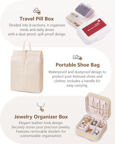 12pc Compression Packing Cubes for Suitcases, Expandable Travel Organizer Bags Set for Luggage, Lightweight Carry On Essentials, Beige - color: Cream