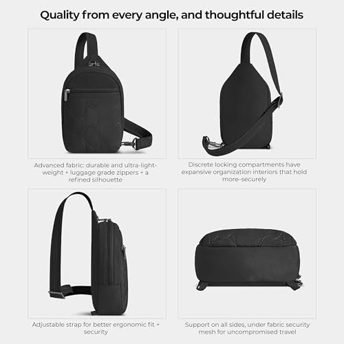 Travelon Anti-Theft Runways Small Sling - color: Black