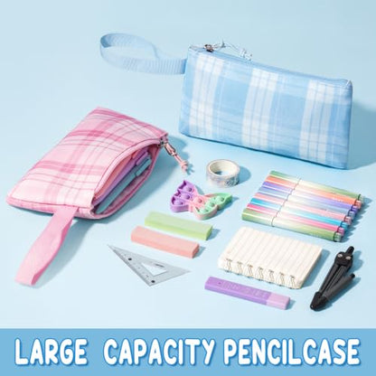 Fimibuke 9PCS Blue Bunny Girls Backpack for School w/Lunch Box Pencil Case - color: Blue Bunny