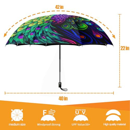 Folding Umbrella, Automatic Small Compact, Sun & Rain - color: MT62