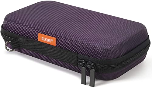 Portable Small Travel Bag, Hard EVA Protective Electronic Case - color: Purple