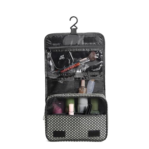 Sechunk Waterproof Travel Toiletry Bags Hanging Multi-function Cosmetic Bag Makeup Bag for Women - color: dblueStar