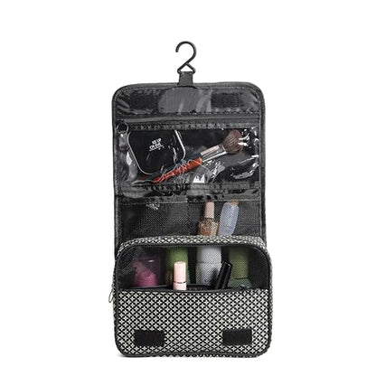Sechunk Waterproof Travel Toiletry Bags Hanging Multi-function Cosmetic Bag Makeup Bag for Women - color: dblueStar