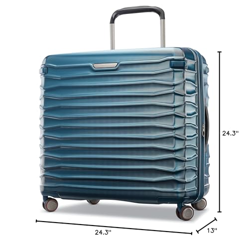 Samsonite Stryde 2 Hardside Expandable Luggage with Double Spinner Wheels, Large Glider, Deep Teal - color: Deep Teal, size: Checked-Large Glider Spinner