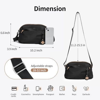 Crossbody for Women Crossbody Purse - color: Black